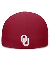 Jordan Men's Crimson/White Oklahoma Sooners Two-Tone Primetime Performance Fitted Hat