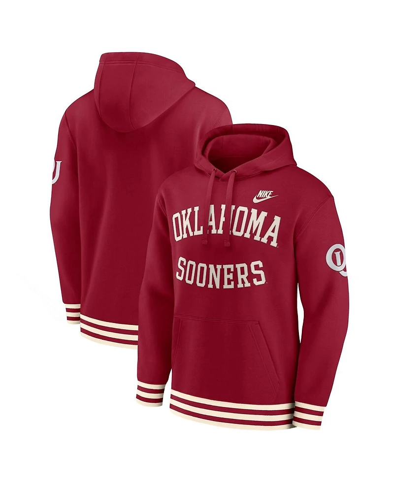 Nike Men's Crimson Oklahoma Sooners Legacy Retro Pullover Hoodie