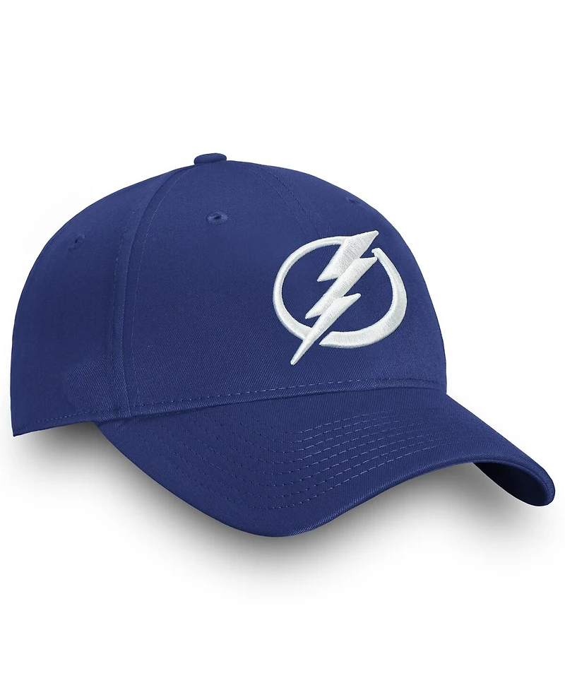 Fanatics Men's Blue Tampa Bay Lightning Core Adjustable Hat