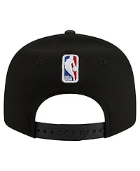 New Era Men's Black Golden State Warriors Jersey Hook Statement Edition 9FIFTY Snapback Hat