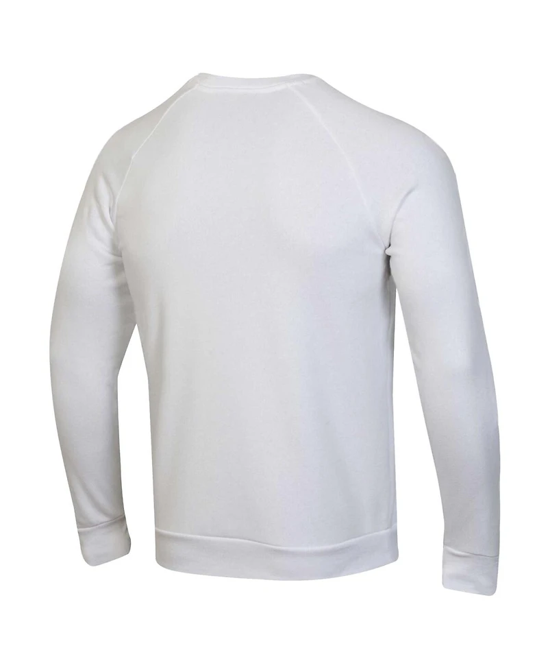 Under Armour Men's White Notre Dame Fighting Irish 2024 Irish Wear Green All Fight Rival Fleece Pullover Sweatshirt
