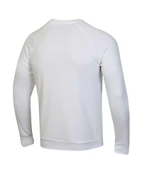 Under Armour Men's White Notre Dame Fighting Irish 2024 Irish Wear Green All Fight Rival Fleece Pullover Sweatshirt
