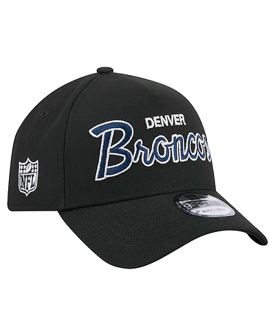 New Era Men's Black Denver Broncos Smith 9FORTY Adjustable hat