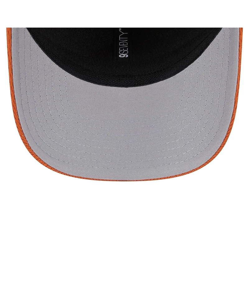 New Era Men's Burnt Orange Texas Longhorns Patched 9SEVENTY Stretch-Snap Adjustable Hat