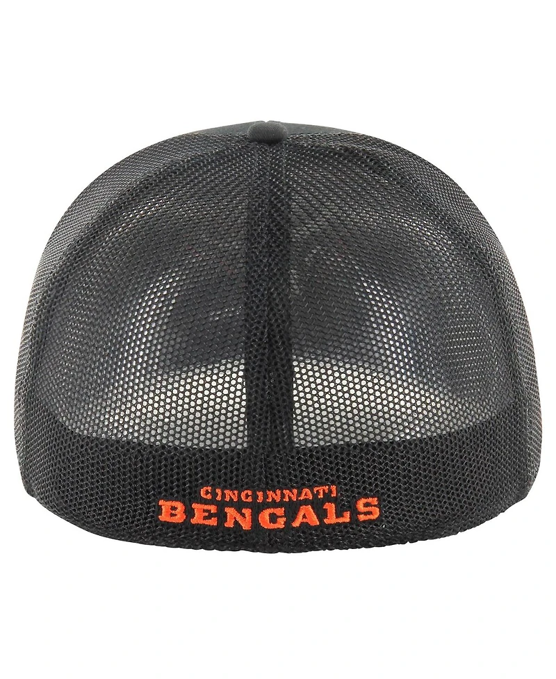 '47 Brand Men's Black Cincinnati Bengals Blackball Trophy Flex Hat