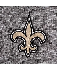 Antigua Men's Charcoal New Orleans Saints Fortune Quarter-Zip Pullover Jacket