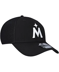 New Era Men's Minnesota Twins Evergreen Black White Neo 39THIRTY Flex Hat