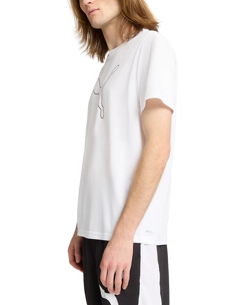 Puma Men's Performance Cat Logo Graphic Training T-Shirt