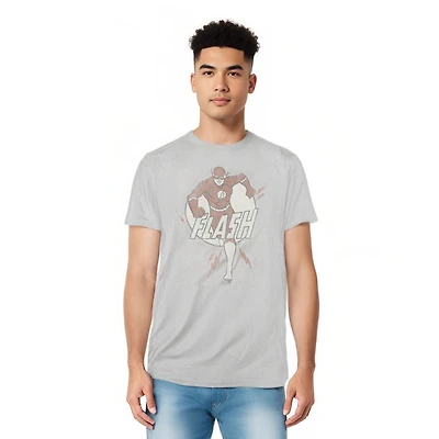 Dc Flash Mens Comics Lightning Fast Short Sleeve Adult Tee / T-Shirt