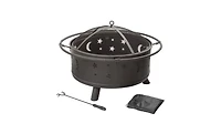Durable Wood Burning Fire Pit – Outdoor Steel Fire Bowl for Heating, Bonfires, and Cozy Evenings
