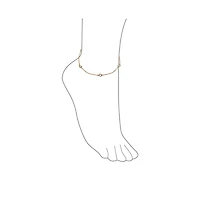 Bling Jewelry Elegant Delicate Cubic Zirconia Cz By The Yard Anklet Ankle Bracelet Sterling Silver 9-10"