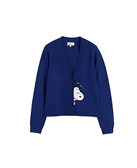 Chinti & Parker Women's Chinti Meets Peanuts Snoopy Peek Pocket Wool Cashmere Cardigan