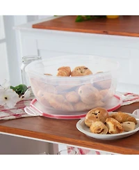 Sterilite Ultra Seal 8.10 Quart Plastic Food Storage Bowl Container, 2 Pack