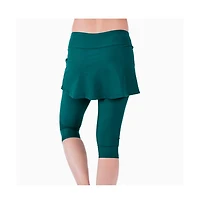 Calypsa Women's Skirted Swim Capris