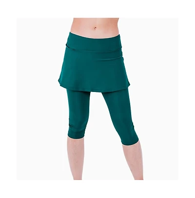 Calypsa Women's Skirted Swim Capris