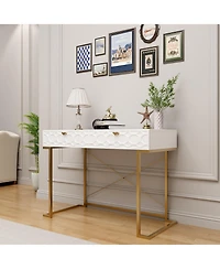 Functional Writing Desk with Ample Storage and Modern Design