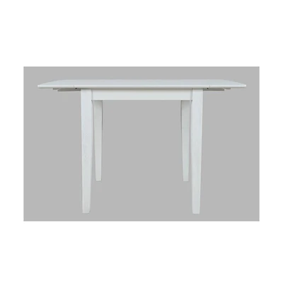 Jofran Wire-Brushed Acacia Drop-Leaf Coastal Wire-Brushed Acacia Dining Table