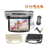 Pyle 13.3'' Car Overhead Monitor with Cd/Dvd Player, Usb, Sd, Fm Transmitter