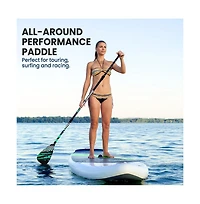 SereneLife Adjustable 3-Piece Sup Paddle with Carry Bag