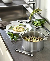 Stainless Steel Quart Strate Saucepan with Lid