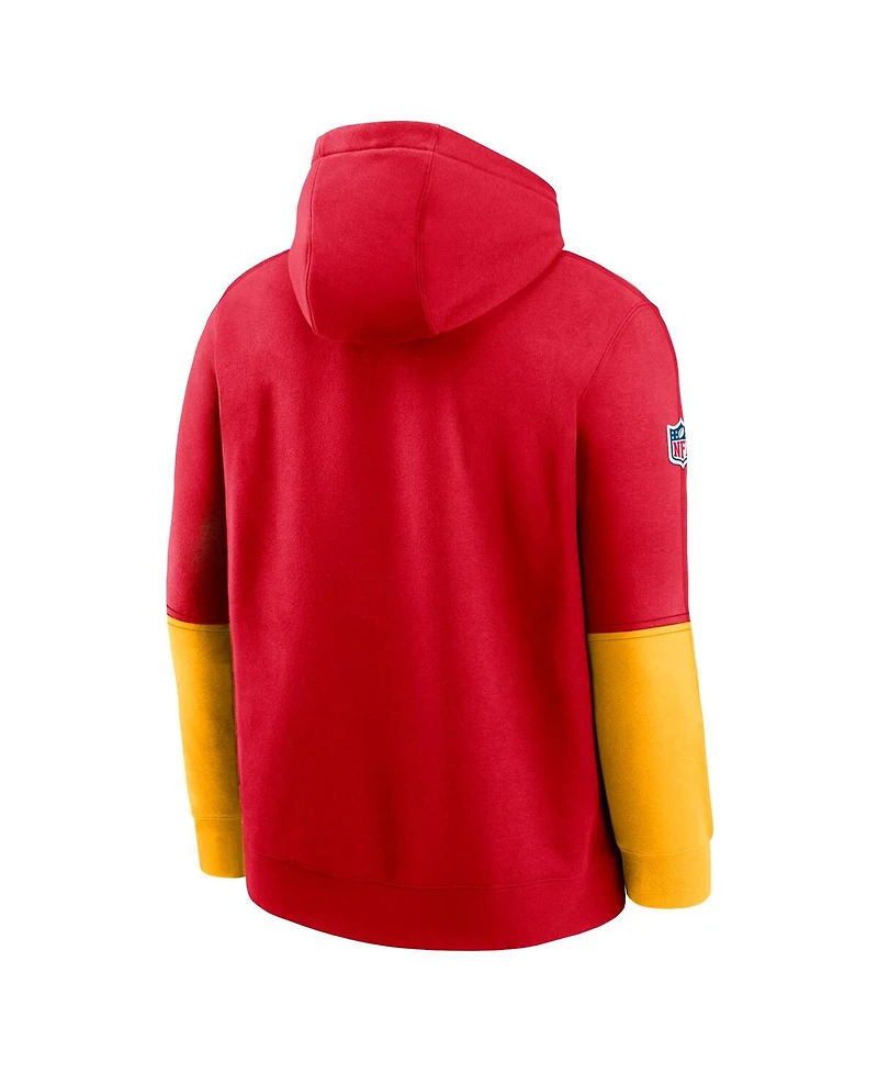 Nike Men's Red Kansas City Chiefs 2024 Sideline Club Pullover Hoodie