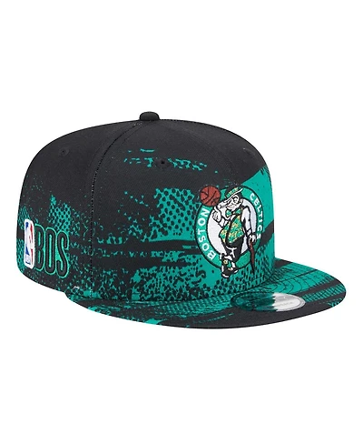 New Era Men's Black Boston Celtics Tip-Off 9FIFTY Snapback Hat