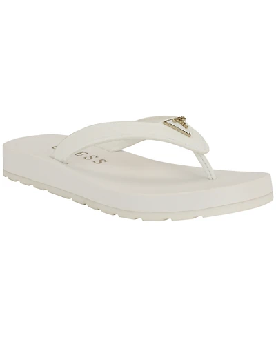 Guess Women's Candry Triangle Logo Eva Thong Flip Flop Sandals