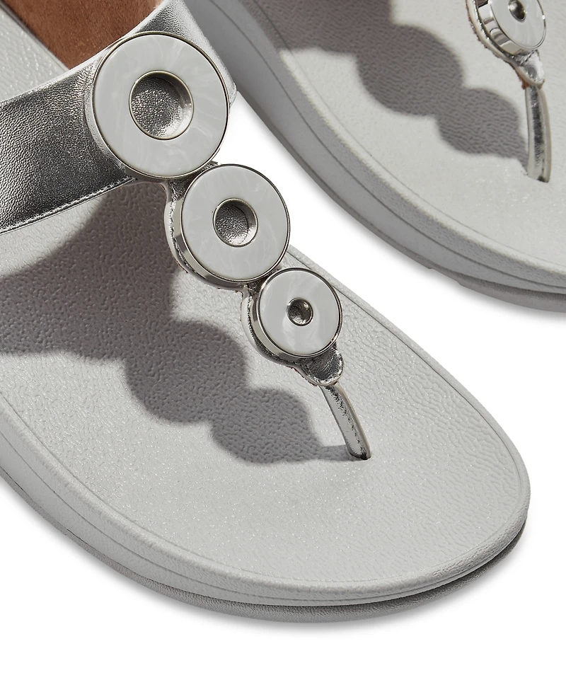 FitFlop Women's Fino Resin-Hoop Sandals