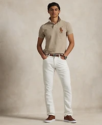 Polo Ralph Lauren Men's Custom Slim Fit Leather-Pony Polo Shirt