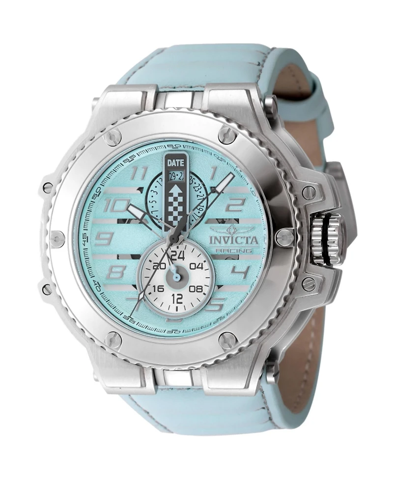 Invicta Men's 47377 Racing Quartz Multifunction Turquoise, Grey Dial Watch