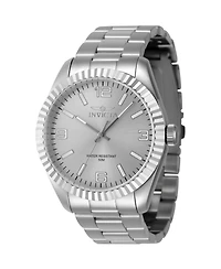 Invicta Men's 47449 Specialty Quartz 3 Hand Silver Dial Watch