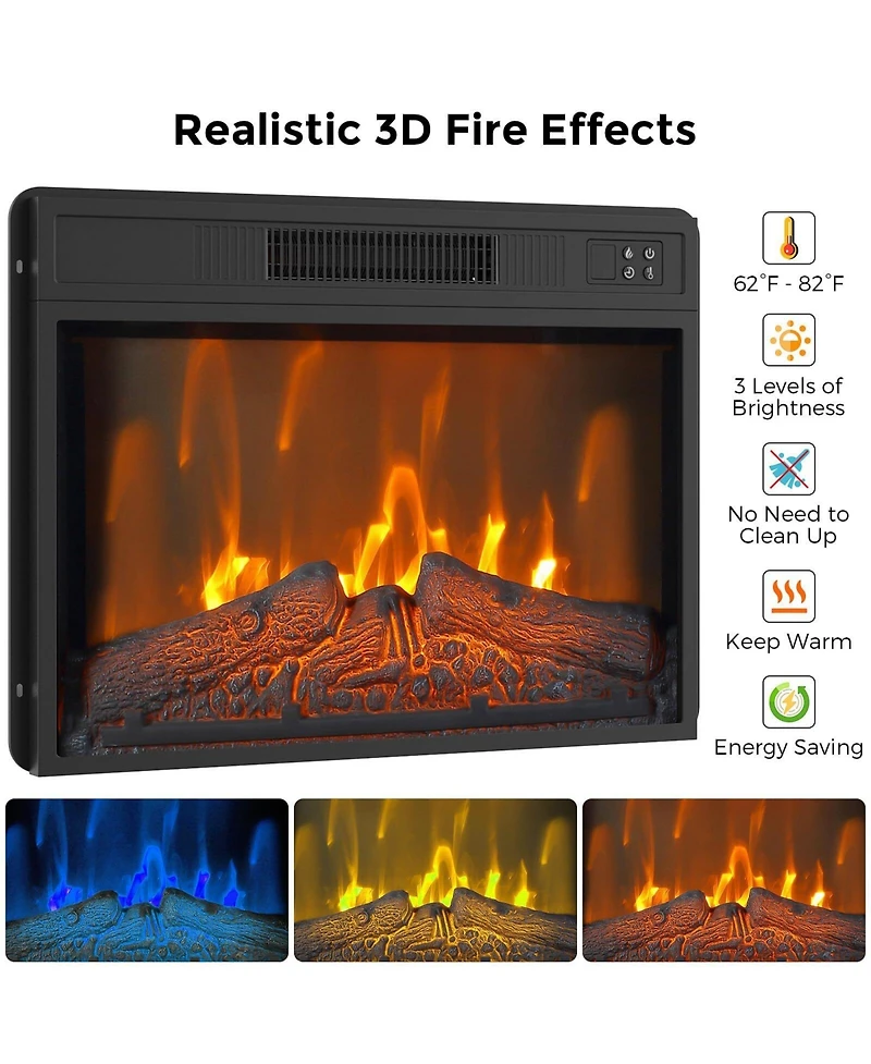 gaomon Farmhouse Electric Fireplace Tv Stand for TVs up to 65 Inch