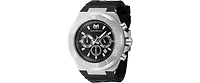 Technomarine Men's Tm-224012 Manta Ocean Quartz Chronograph Black, Silver Dial Watch