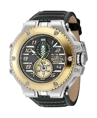 Invicta Men's 47380 Racing Quartz Multifunction Green, Gold, Black Dial Watch