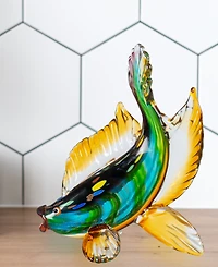 Dale Tiffany 11.5" Bavaro Fish Art Glass Figurine