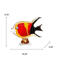 Dale Tiffany 8.75" Bora Fish Art Glass Figurine