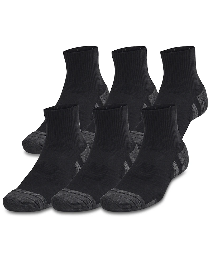 Under Armour Unisex Performance Tech Quarter Socks - 6-pack