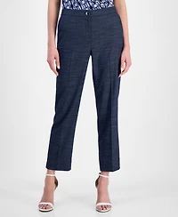 Anne Klein Women's Mid-Rise Straight-Leg Ankle Pants