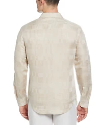 Cubavera Men's Textured Linen Blend Button-Down Shirt