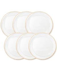 American Atelier Elite Gold Glass Charger Plates, Set of 6