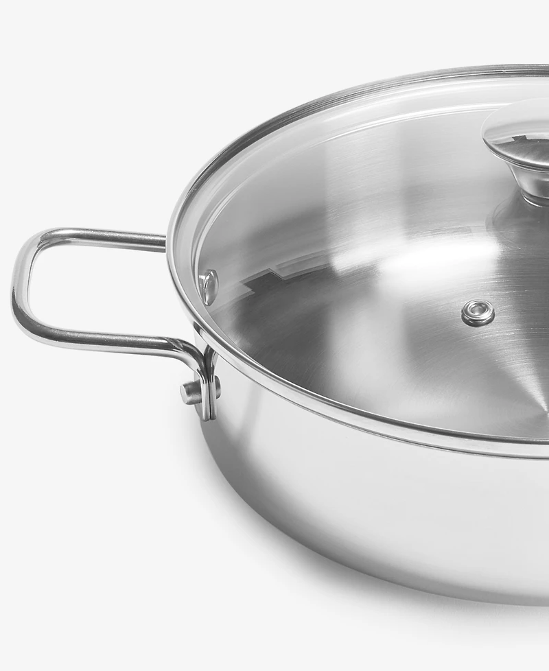 Arch Studio Stainless Steel 3-Qt. Everyday Pan & Lid, Exclusively at Macy's