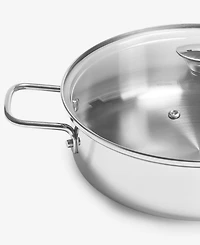 Arch Studio Stainless Steel 3-Qt. Everyday Pan & Lid, Exclusively at Macy's