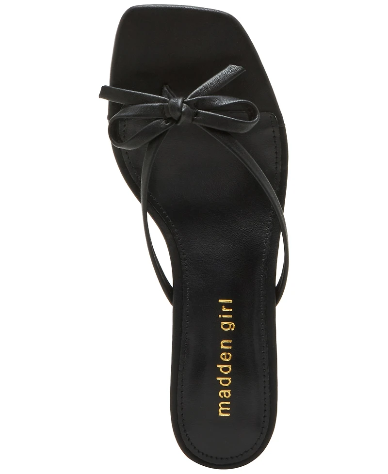 Madden Girl Charlotte Kitten-Heel Bow Dress Sandals