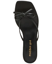Madden Girl Charlotte Kitten-Heel Bow Dress Sandals