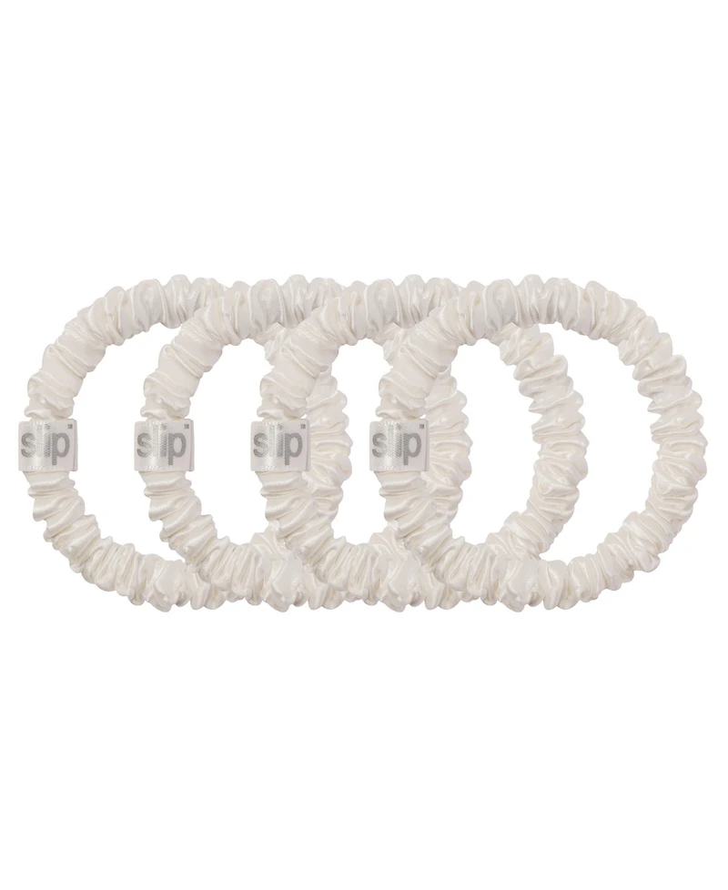 Slip 4-Pc. Pure Silk Back-to-Basics Skinny Scrunchies Set
