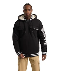 Ecko Unltd Men's Renown Sherpa Varsity Jacket