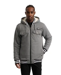 Ecko Unltd Men's Renown Sherpa Varsity Jacket