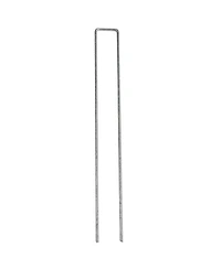 100 Pack Galvanized Garden Stakes - Landscape Staples - U Shaped Garden Staples - Landscape Yard Stakes for Gardening - 12 Inch
