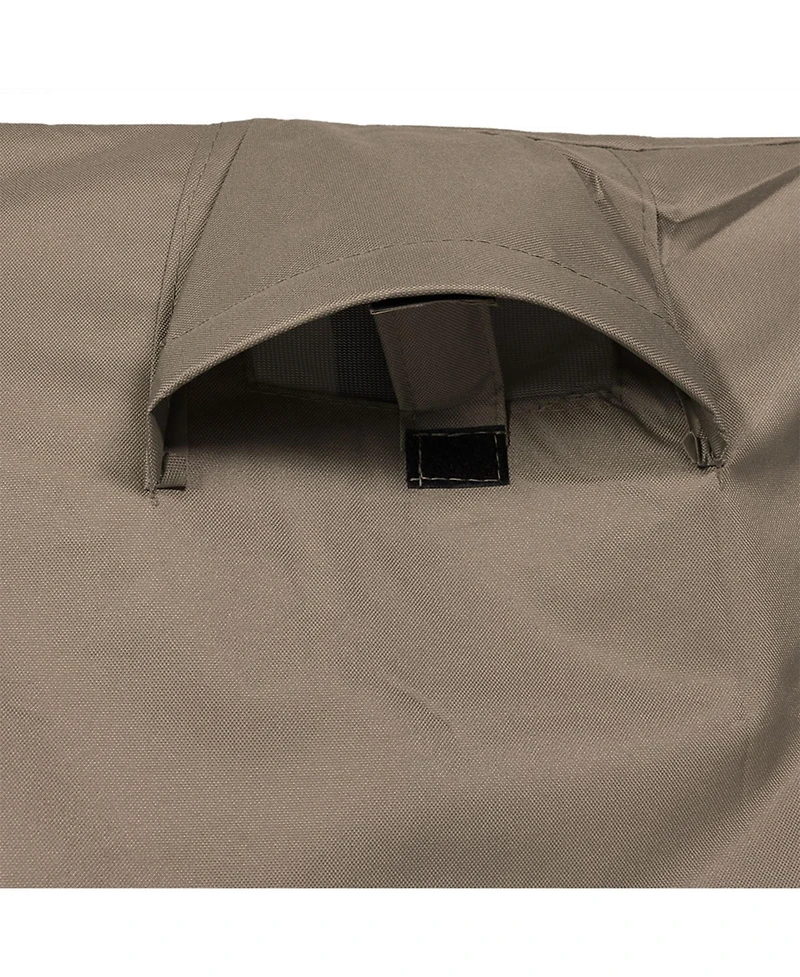 8-Foot Firewood Log Rack Cover - Weather-Resistant Outdoor Heavy-Duty Polyester with Pvc Backing - Khaki