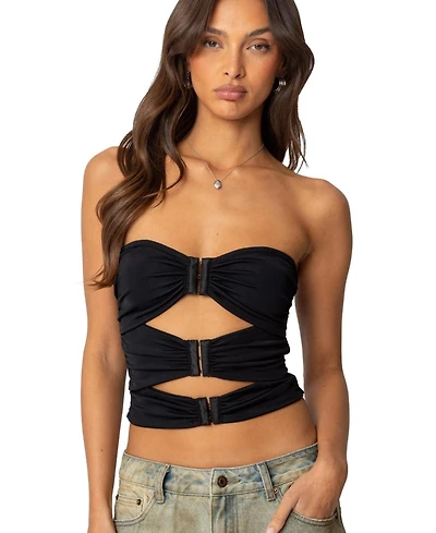 Edikted Women's Ariella Cut Out Strapless Top